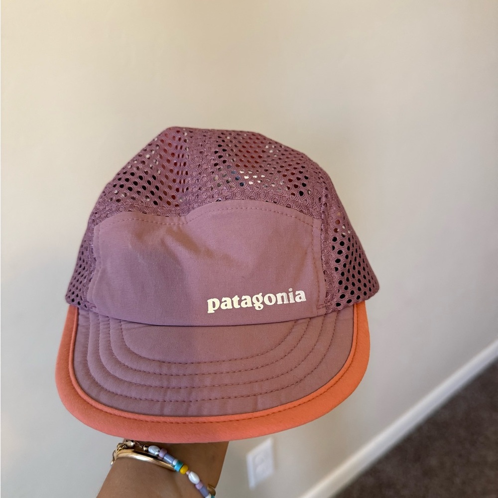 Patagonia Mesh Cap in Purple and Black